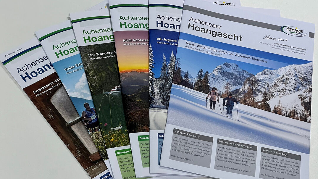 Sämtliche Ausgaben des Achenseer Hoangascht.