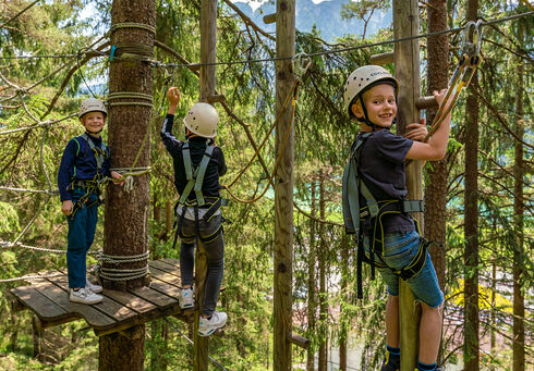 Abenteuerpark Achensee Kletterspaß für Kinder im Abenteuerpark Achensee in Achenkirch.