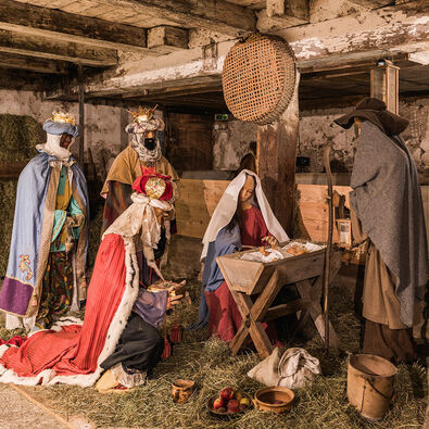 Bekannt ist das Heimatmuseum Sixenhof auch für seine Tiroler Bergweihnacht mit seiner Krippe.