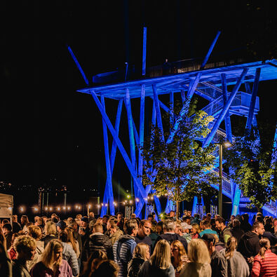 Das Event Chill & Jump #achensee findet in Pertisau statt und geht bis in die Nacht hinein. 