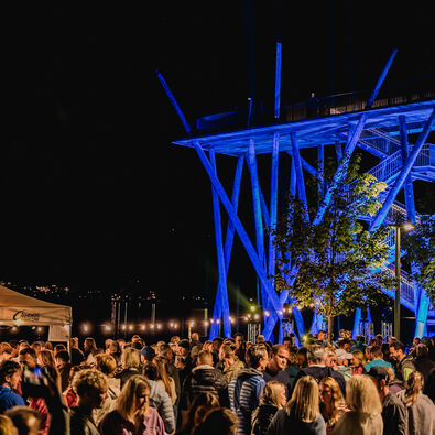 The event Chill & Jump #achensee takes place in Pertisau.