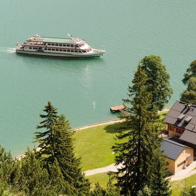 Kombinierte See- und Schiffwanderung mit der Achenseeschifffahrt zur Gaisalm.