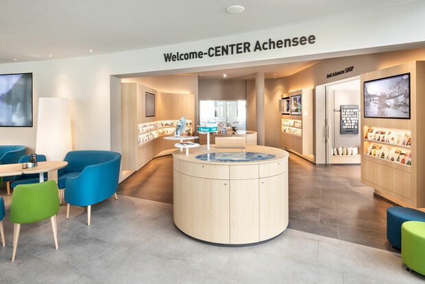 Welcome-CENTER Achensee Die Räumlichkeiten des Welcome-CENTER Achensee in Maurach.