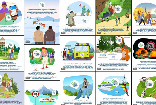 Eine Bildvorschau der Taktvoll Grafiken am Achensee.