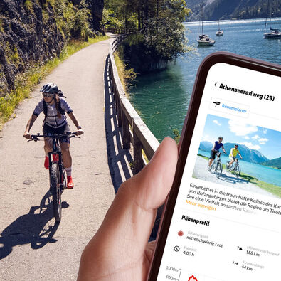 Plan your summer holidays at Lake Achensee online and find tour tips and excursions on maps.achensee.com.