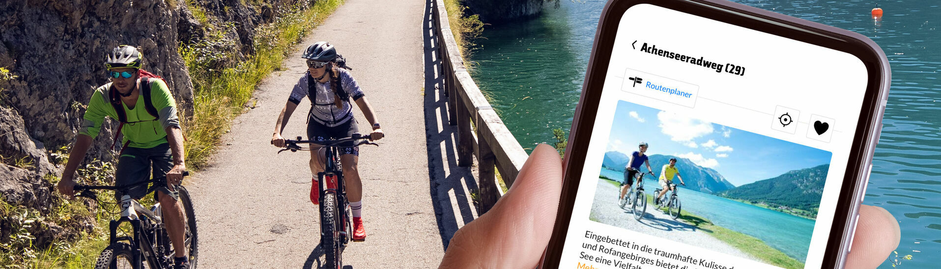 Interaktive Tourenplanung im Sommer Mit der maps.achensee.com können Gäste ihren Sommerurlaub am Achensee planen.}