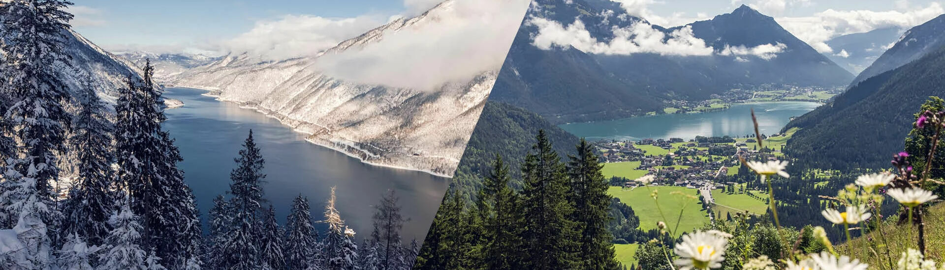 Winter- als auch Sommerlandschaft am Achensee Winter- als auch Sommerlandschaft am Achensee}