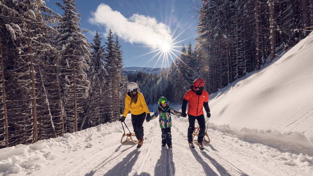 Rodeln in Pertisau am Achensee Ein Ausflug auf der Rodelbahn des Zwölferkopfs ist ein herrliches Wintervergnügen für die ganze Familie.