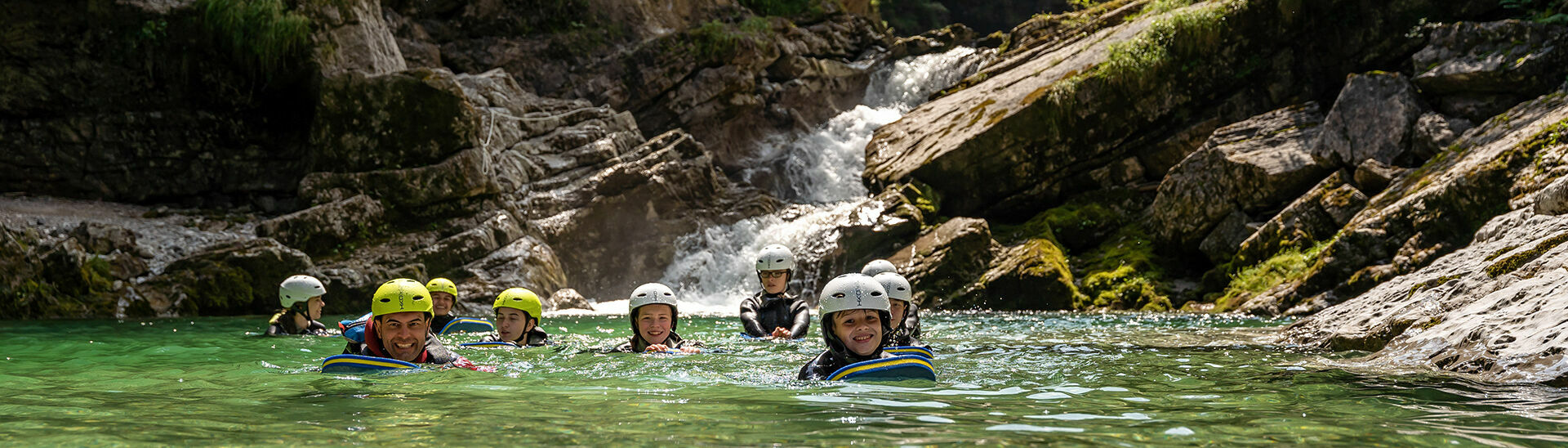 Cool action in the torrent Swim, jump and hike through the most beautiful gorges of the Achensee holiday region.}