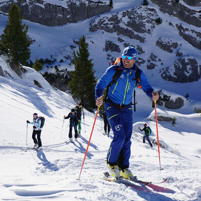 A ski tour in the middle of the winter landscape of the Rofan mountains is a special experience.