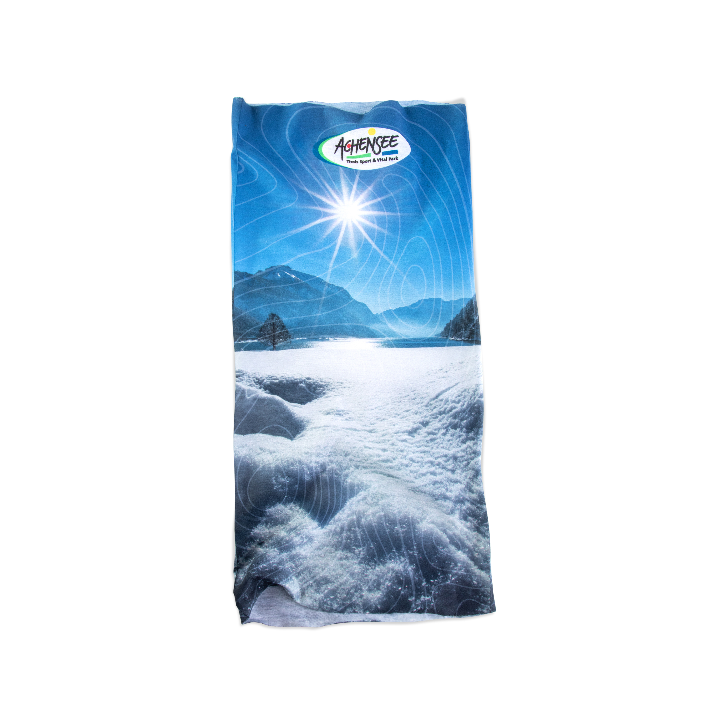 Buff mit Achensee-Winter-Motiv