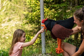 Mit Henne Hanna auf die Alm