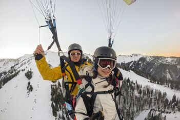 K7 Adventures Winter Tandem Paragliding